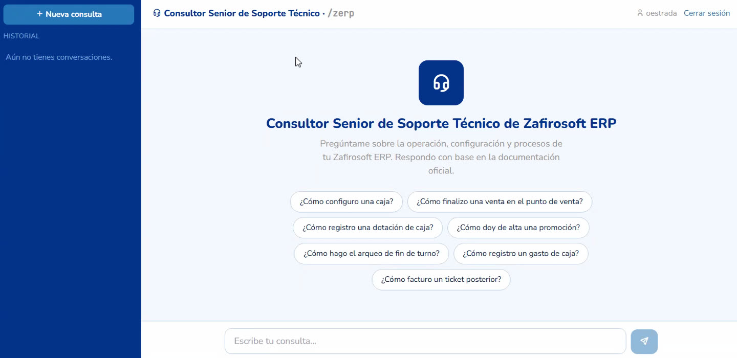 Consultor con IA de Zafirosoft Wise